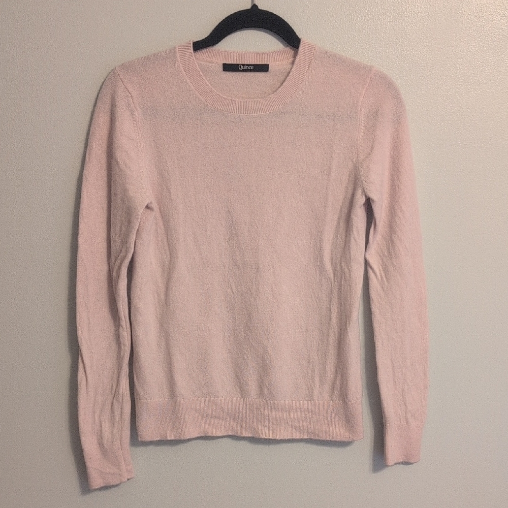 Quince Women's Pale Pink Crewneck Sweater